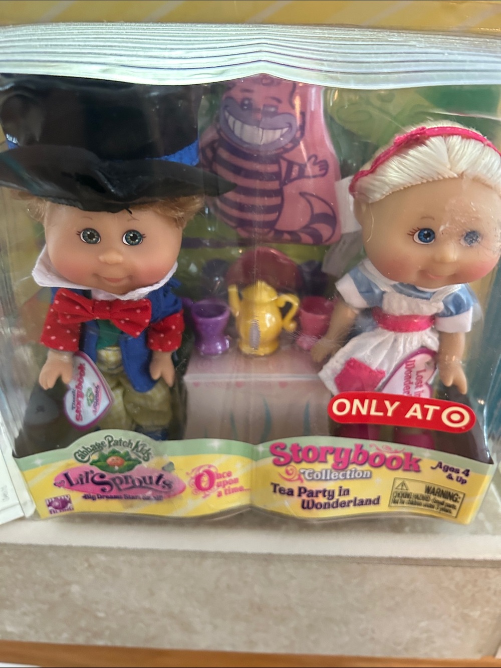 Lil' Sprouts Storybook Tea Party Dolls - Pink & Blue Play Set